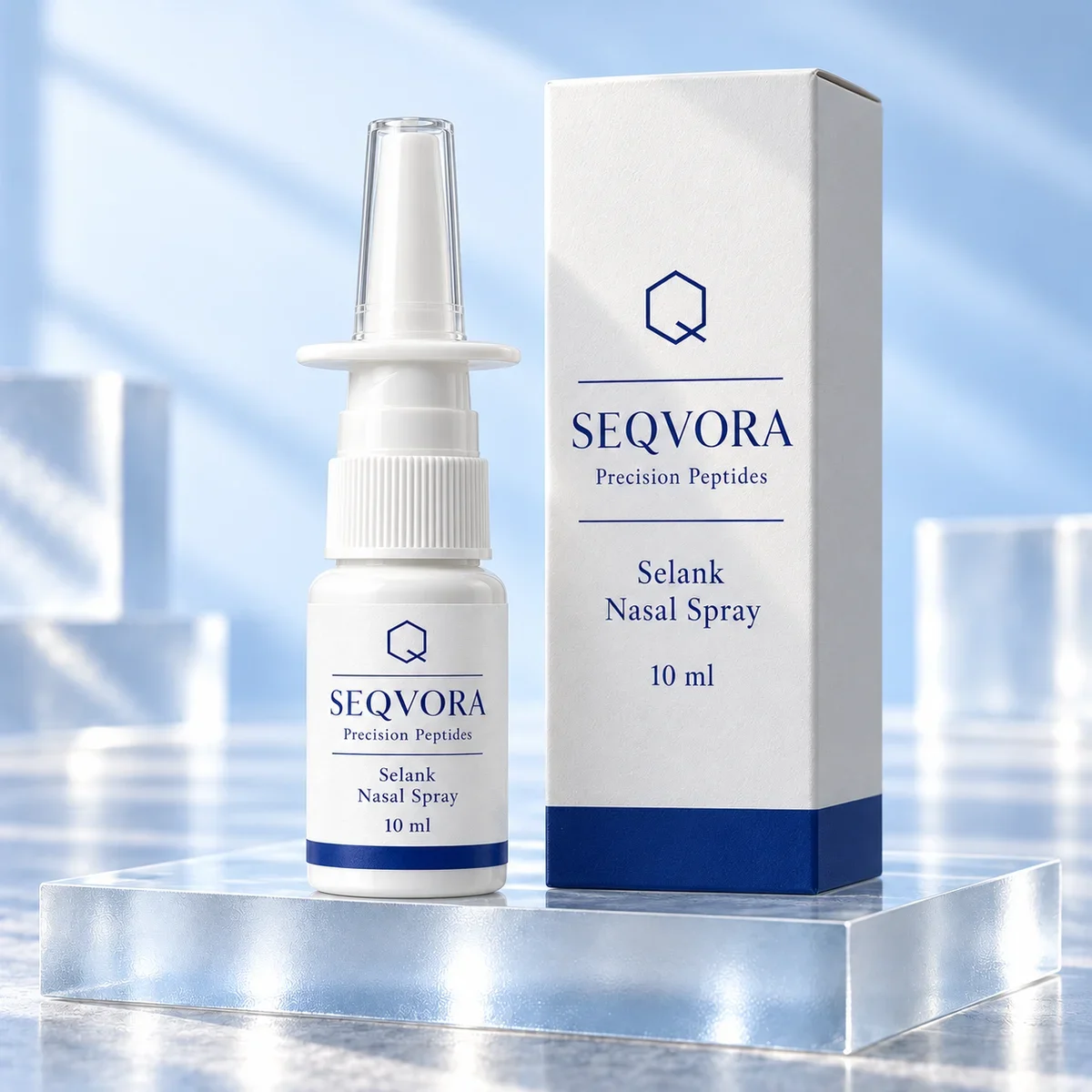 Selank Nasal Spray, 10 ml — SEQVORA packaging visualization